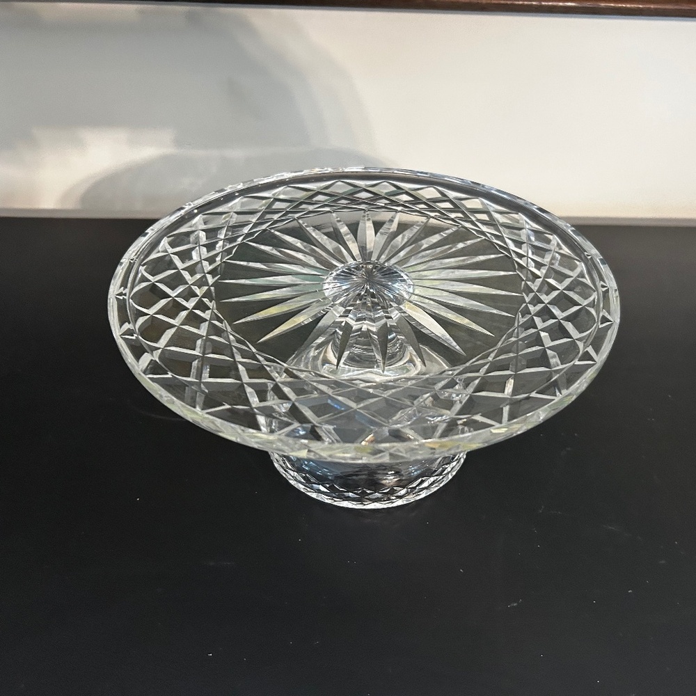 Vintage Waterford Crystal pedestal cake stand